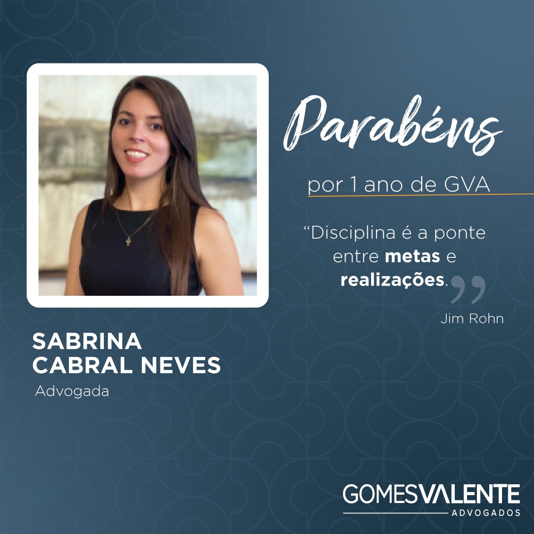 Sabrina Cabral - 1 ano de GVA